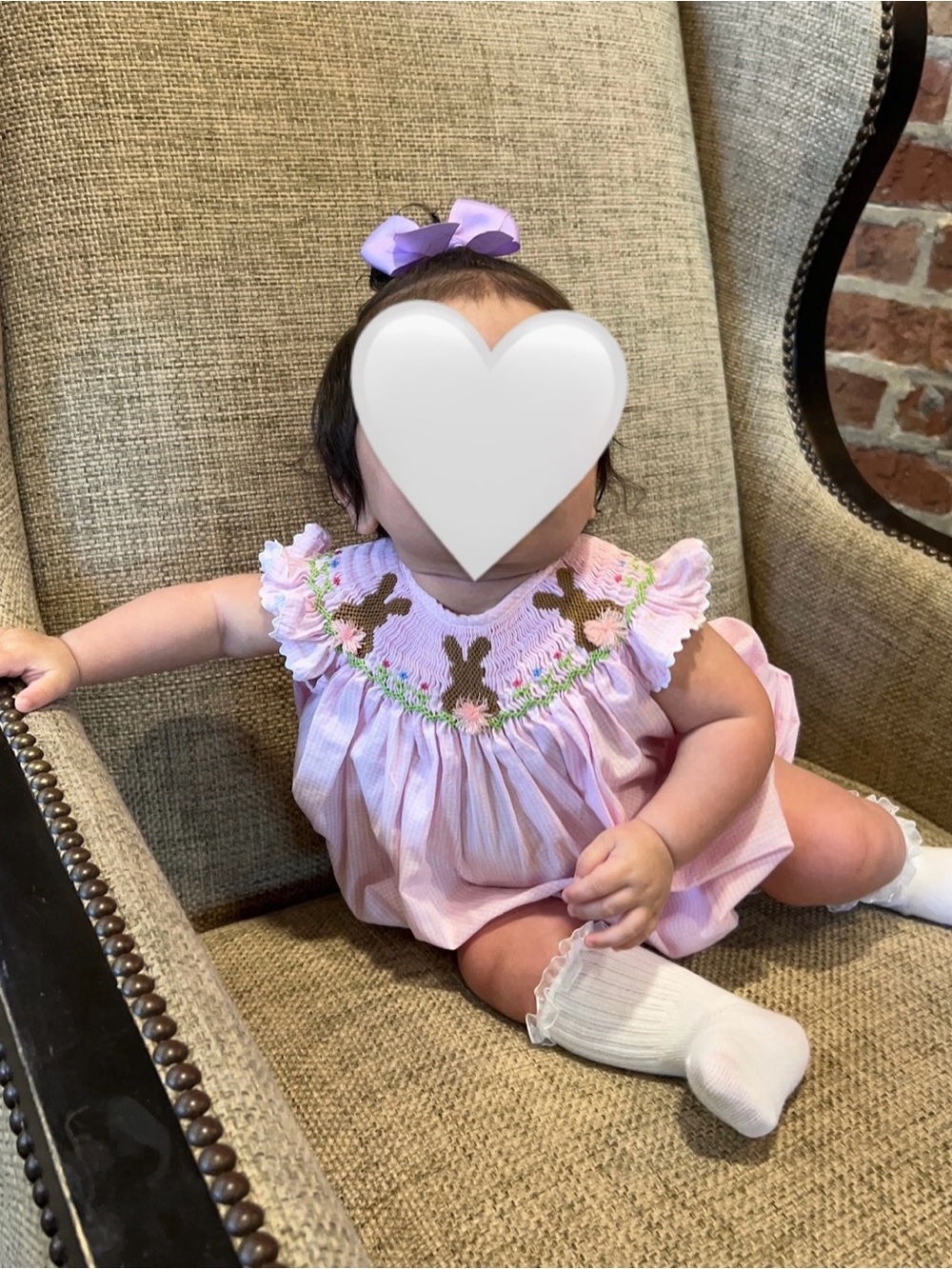 Pink Smocked Bunny Bubble Dress - Kids Formal